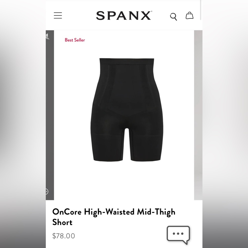 Spanx oncore high-waisted mid-thigh short